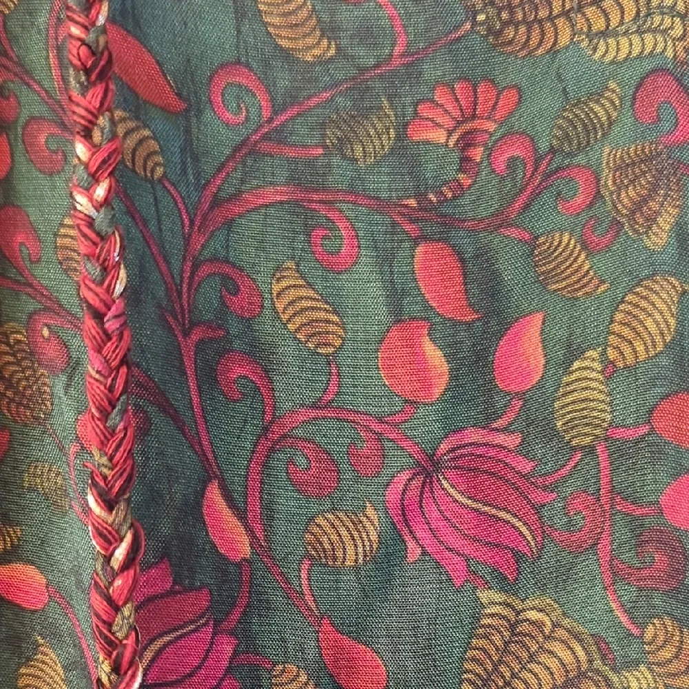 NATURAL LIFE Green Maxi Dress with Pink Floral Print - Picture 3 of 10